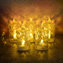 LED Crystal Effect Flameless Candle Light Set (5 Pc)