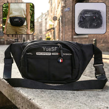 Multi-Pocket Black Waist Bag