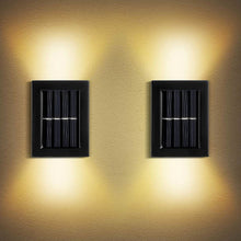 Solar Wall Lights Small Fence Lights Solar Powered Up Down LED Porch Light (1 Pc)