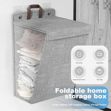 Foldable Hanging Laundry Basket with Lid – For Dirty Clothes