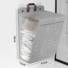 Foldable Hanging Laundry Basket with Lid – For Dirty Clothes