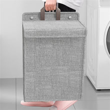 Foldable Hanging Laundry Basket with Lid – For Dirty Clothes