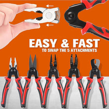 5 in 1 Wire Stripper Pliers Set Soft Grip, Anti-Slip, Alloy Steel, Cutting & Stripping