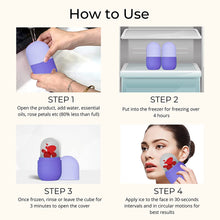 Beauty Ice Roller for Face & Eye Massage (Reusable, Purple)