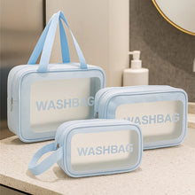 3-in-1 Waterproof Transparent Travel Toiletry Bag Set (3 Pc)