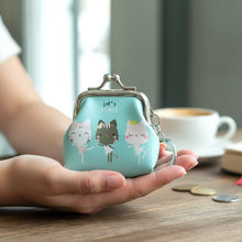 Cartoon Cat Mini Coin Purse Keychain (1 Pc)