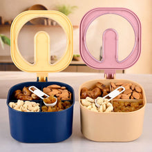 Fancy 4-Section Masala Box for Kitchen Storage (Spice Container)