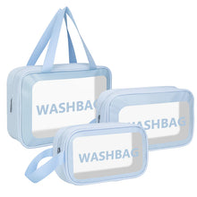 3-in-1 Waterproof Transparent Travel Toiletry Bag Set (3 Pc)