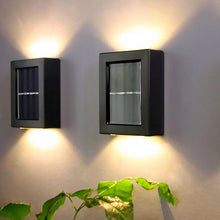 Solar Wall Lights Small Fence Lights Solar Powered Up Down LED Porch Light (1 Pc)