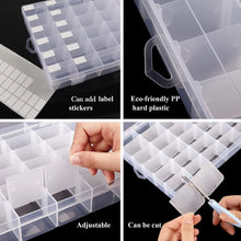 36 Grids Clear Plastic Transparent Organizer Box (1pc)