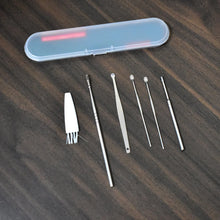 6 Pcs Stainless Steel Ear Wax Removal Tool Kit with Storage Box
