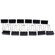 25mm Black Binder Clips (12 Pc)