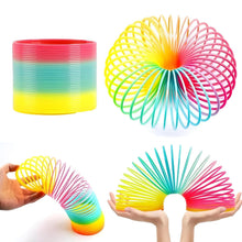 Rainbow Spring, Rainbow Spring Toys, Slinky, Slinky Spring Toy, Toy for Kids, for Kids Adults of All Age Group, for Birthdays, Compact and Portable Easy to Carry (1 Pc)