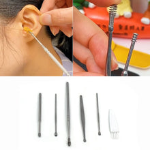 6 Pcs Stainless Steel Ear Wax Removal Tool Kit with Storage Box