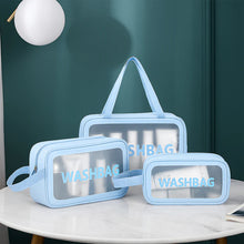 3-in-1 Waterproof Transparent Travel Toiletry Bag Set (3 Pc)