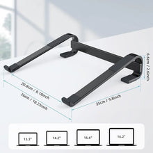 Fixed Metal Laptop Stand for Desk (25 × 26 cm)