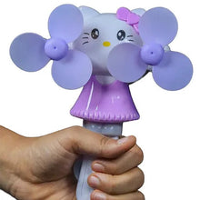 Cute Kitty Handheld Mini Fan – Portable Battery Operated Personal Cooling Fan