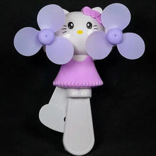 Cute Kitty Handheld Mini Fan – Portable Battery Operated Personal Cooling Fan