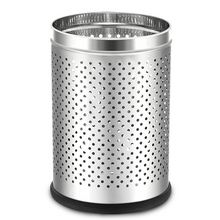 Stainless Steel Perforated Office Dustbin – Round, Pack of 1