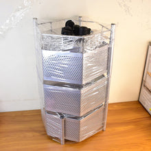 3-Layer Hexagon Kitchen Trolley with Wheels (1 Pc)