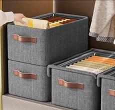 Foldable Storage Bin with Lid – Large, Clear, Stackable & Wheeled Organizer