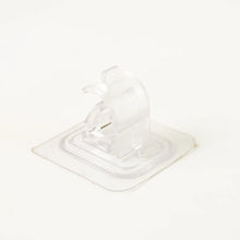 Transparent Wall-Mount Clip with Strong Spring Grip | Self-Adhesive Organizer Hook