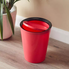 Modern Swing Lid Plastic Dustbin – Compact Flip-Top Waste Bin for Home & Office Use (1 Pc)