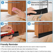 Silicone Door Draft Stopper Strip – 1 Meter Self-Stick Seal for Gaps (1 Pc)