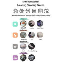 Silicone Cleaning Gloves with Built-in Scrubber – Multipurpose Magic Wash Gloves