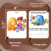 TodFod Alphabet Learning Cards for Preschool Kids