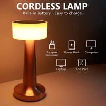 Touch Control Metal LED Desk Lamp – USB Rechargeable & Dimmable