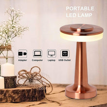 Touch LED Metal Desk Lamp – USB Rechargeable & Dimmable