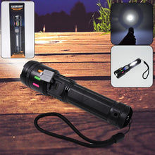 USB Rechargeable LED Zoom Torch Light with High Lumens (1 Pc)
