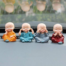 Baby Buddha Monk Showpiece Set for Home & Office Decor (4 Pc)