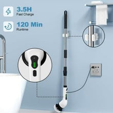 9-in-1 Rechargeable Electric Spin Mop | Versatile Power Scrubber for Bathroom, Floor, Tiles & More | Handheld Cleaning Brush with Interchangeable Heads for Home & Office Use