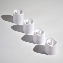 Flameless LED candles for home decoration.
