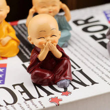 Baby Buddha Monk Showpiece Set for Home & Office Decor (4 Pc)