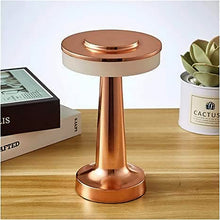 Touch LED Metal Desk Lamp – USB Rechargeable & Dimmable