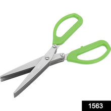 5-Blade Stainless Steel Herb Scissors with Cleaning Comb