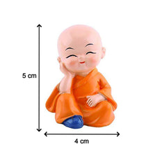 Baby Buddha Monk Showpiece Set for Home & Office Decor (4 Pc)