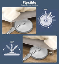 Microfiber Spin Mop & Bucket Set – Includes Wringer, Dual Water Separation System (Clean & Dirty Water), and 2 Replaceable Mop Heads for Easy Floor Cleaning