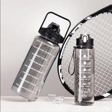 Set of 3 Motivational Transparent Water Bottles