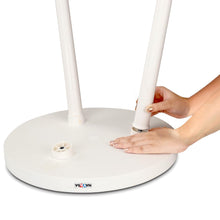 Nayasa Plastic Round Modern Side Coffee Table with an Asthetic Wooden Print