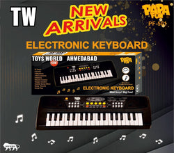 Kids Piano Keyboard Toy with Mic – USB Powered (Black)