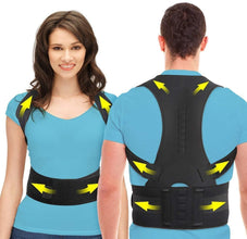 Unisex Magnetic Posture Corrector Belt – Back & Shoulder Support (Free Size)