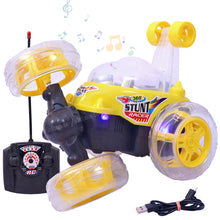 360° RC Stunt Car with Lights & Music – Rechargeable Remote Control Car