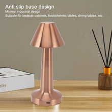 Touch Control Metal LED Table Lamp – USB Rechargeable & Adjustable