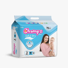 Champs Baby Diaper Pants M (74 Pcs) – 12Hr Leakproof & Anti-Rash