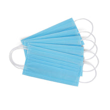 Disposable Face Mask with Nose Clip (Blue/Black, Pack of 100) for Unisex