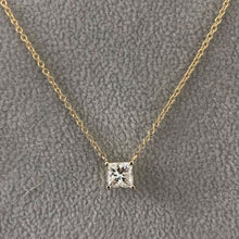 Elegant Cushion-Cut Diamond Pendant Necklace